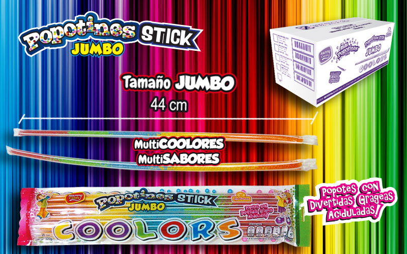 Popotines Stick Jumbo Coolors